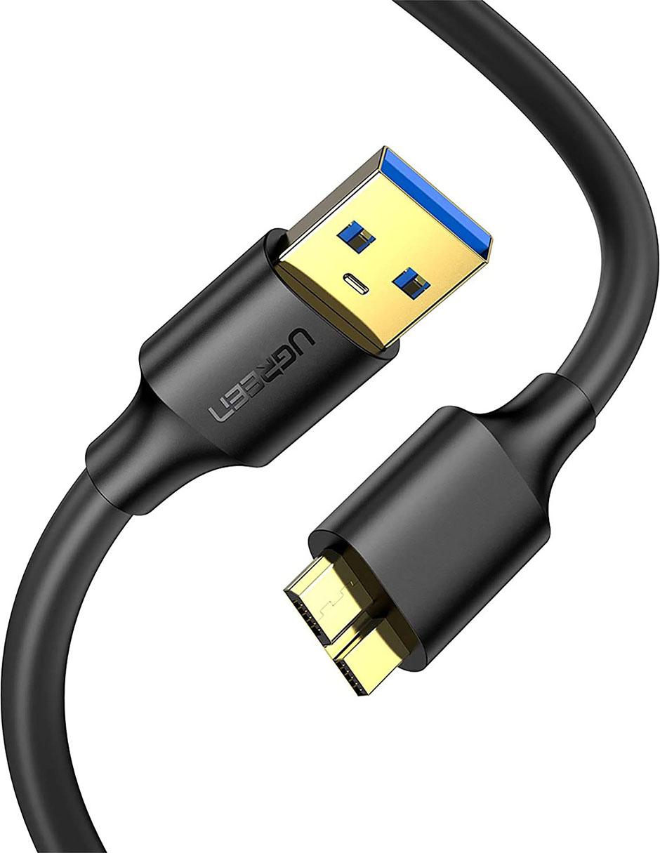 Cable USB a Micro USB Reforzado Disco Duro HDD SSD 50 cm Cable USB a Micro USB Reforzado Disco Duro HDD SSD 50 cm