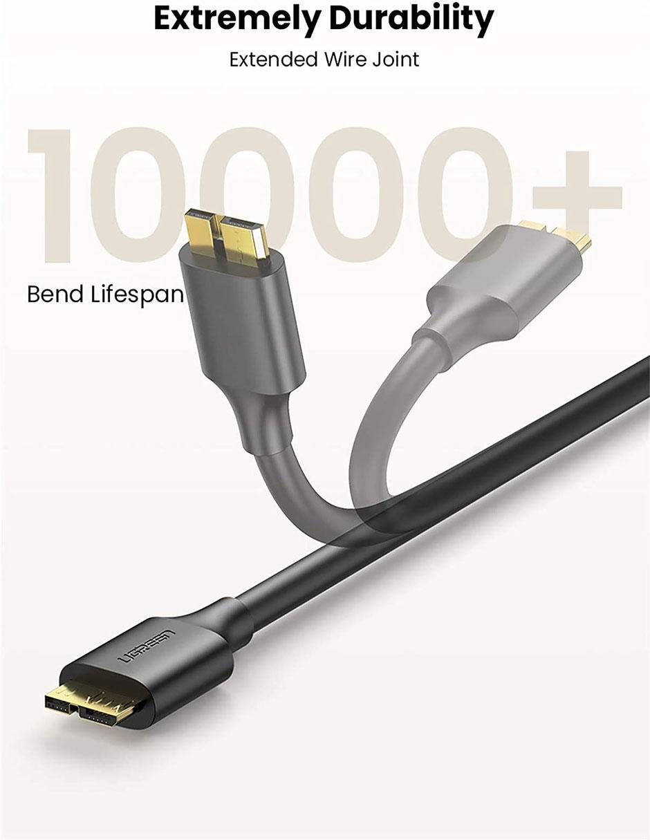 Cable USB a Micro USB Reforzado Disco Duro HDD SSD 50 cm 6