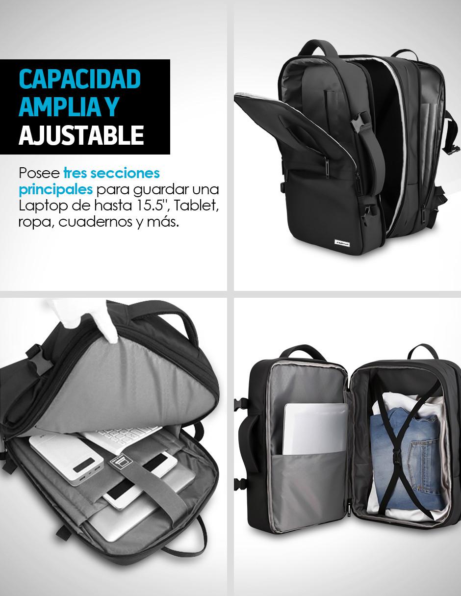 Mochila para Laptop Antirrobo Puerto USB extra grande 3