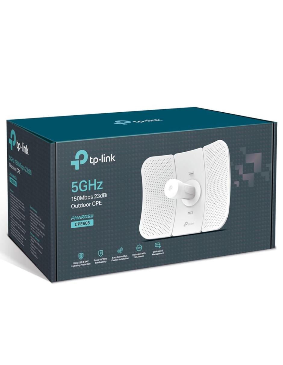 Access Point TP-Link CPE605 5Ghz 23dBi PoE 802.11n Exterior 20Km 150Mbps 3