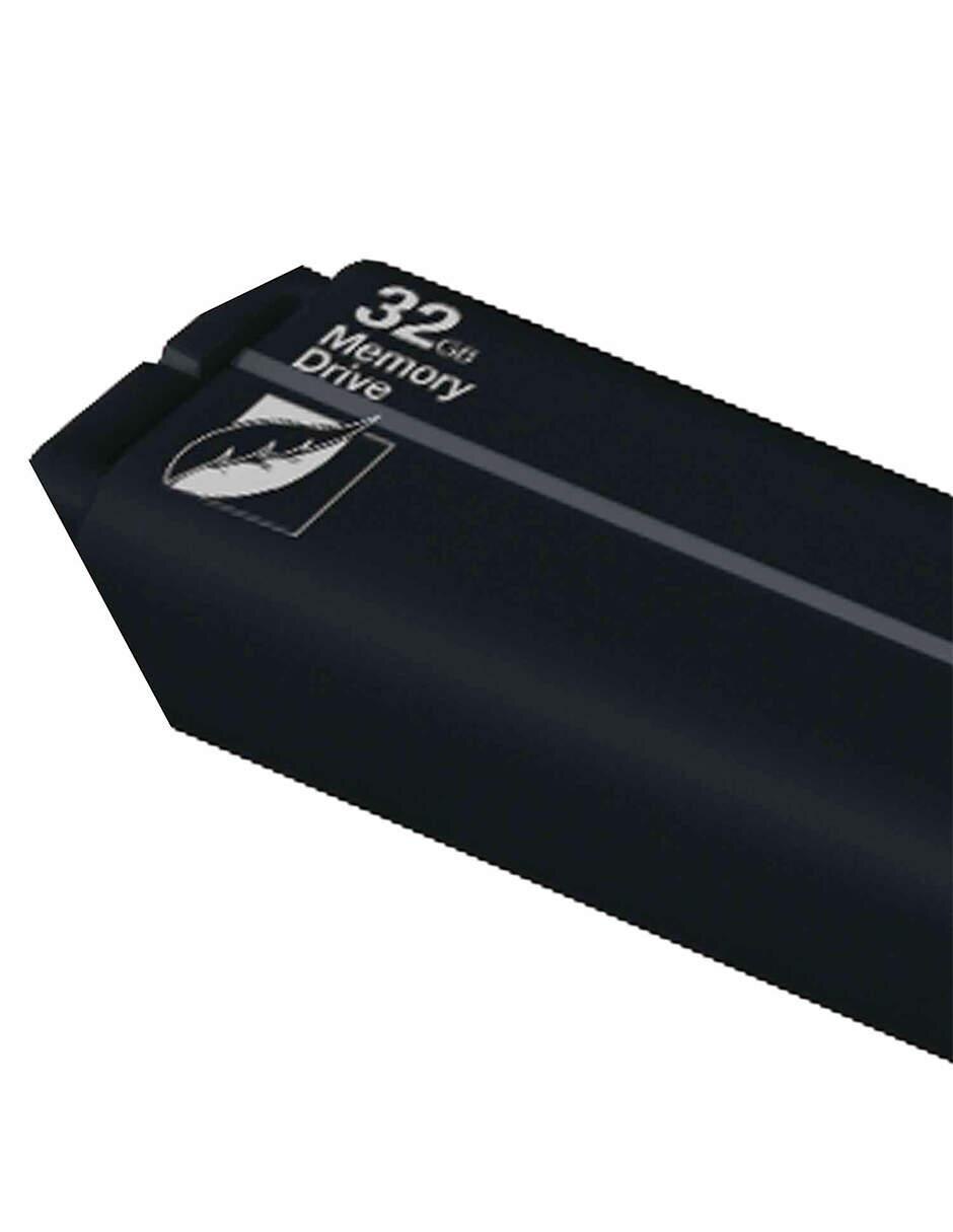 Mitzu® Memoria USB de 32G flash drive con ojal para correa, negro