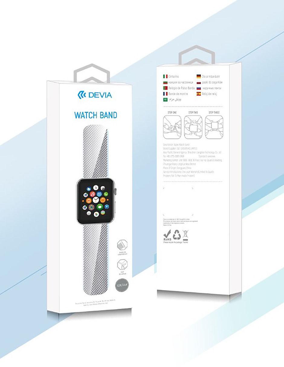 Correa extensible Apple Watch Metálica Milanese 42mm 44mm 5