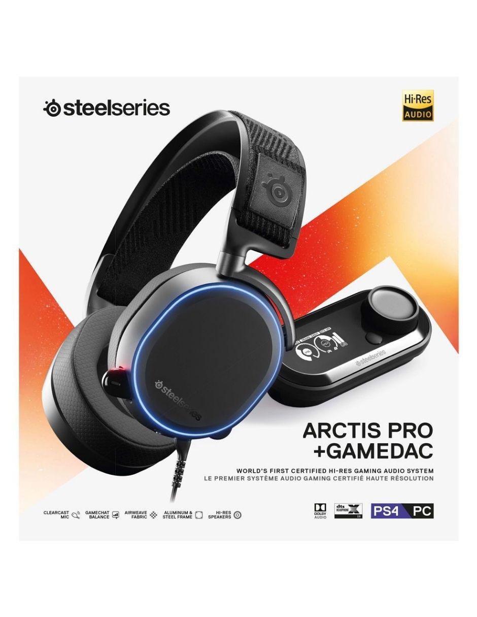 Audífonos Gaming Arctis Pro Alámbricos con Cancelación de Ruido + GameDAC Black 4