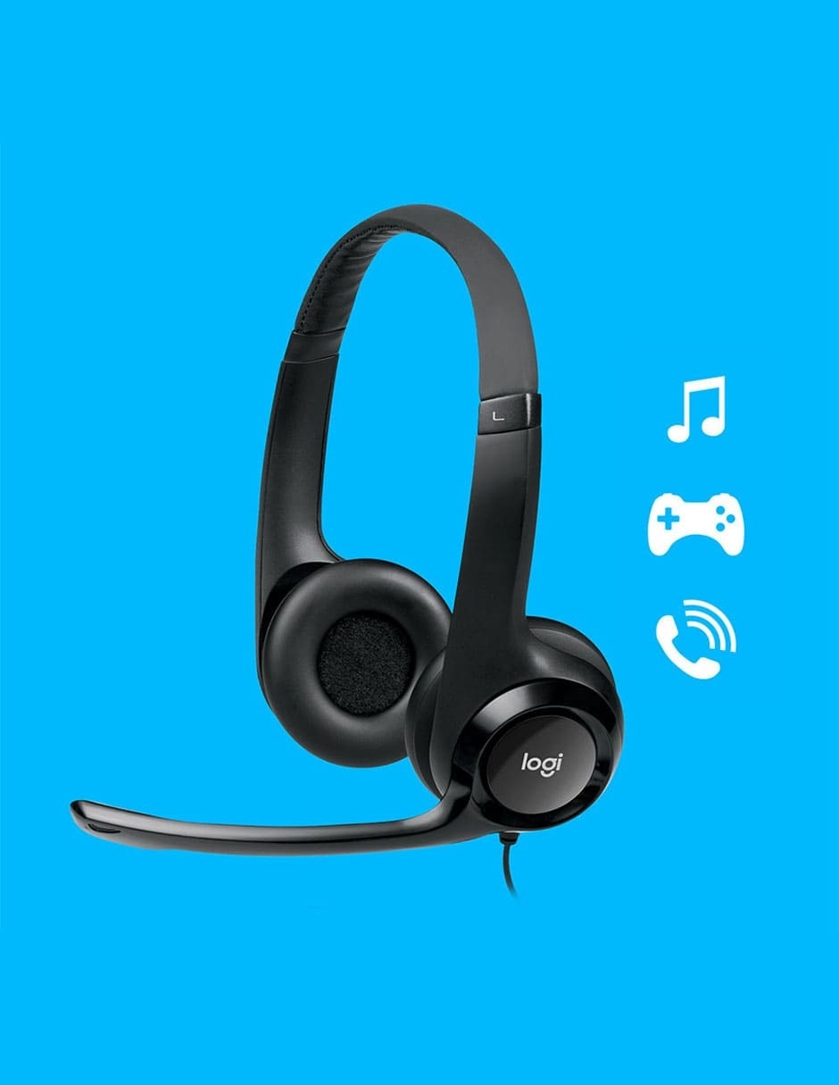 Audífonos de diadema Headset H390 alámbricos 14
