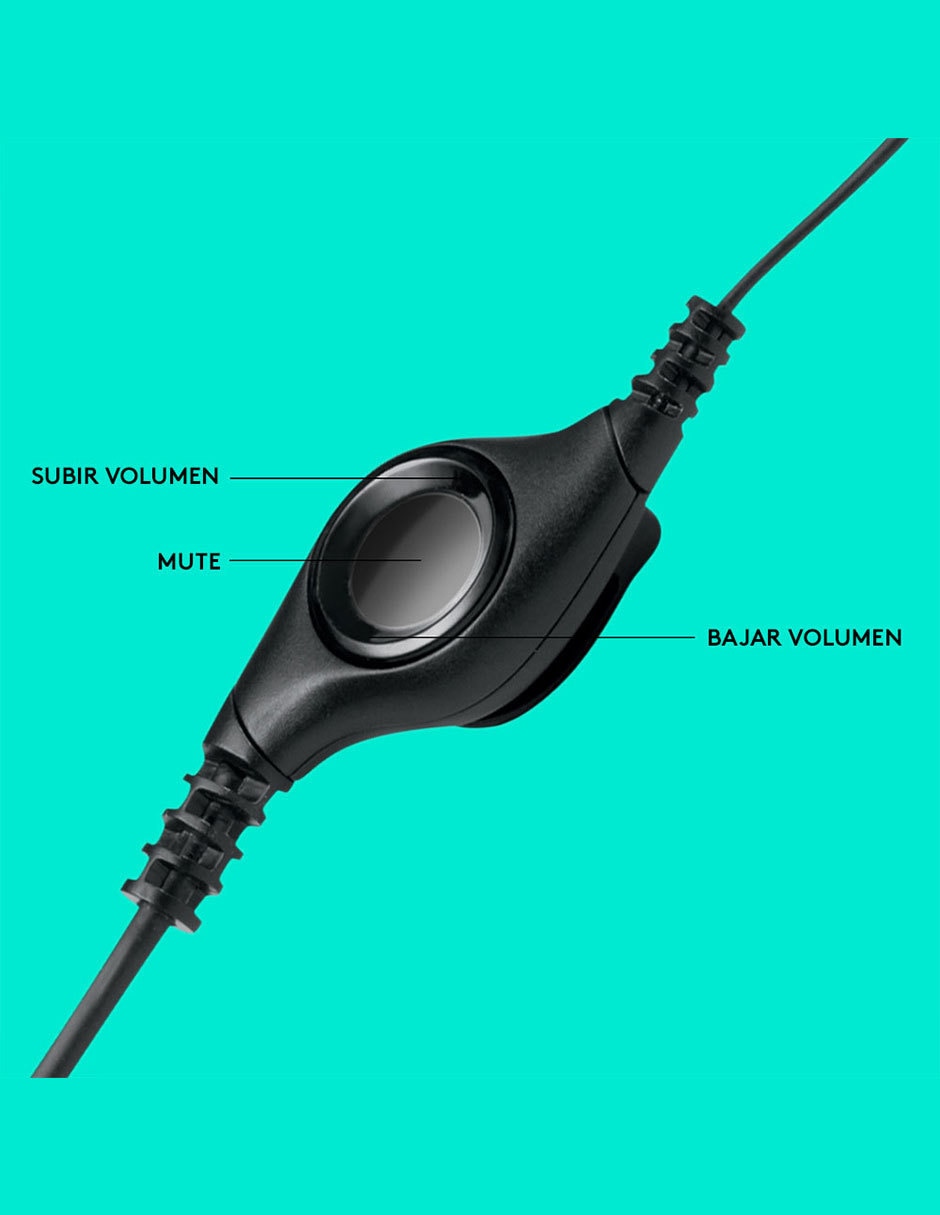 Audífonos de diadema Headset H390 alámbricos 17