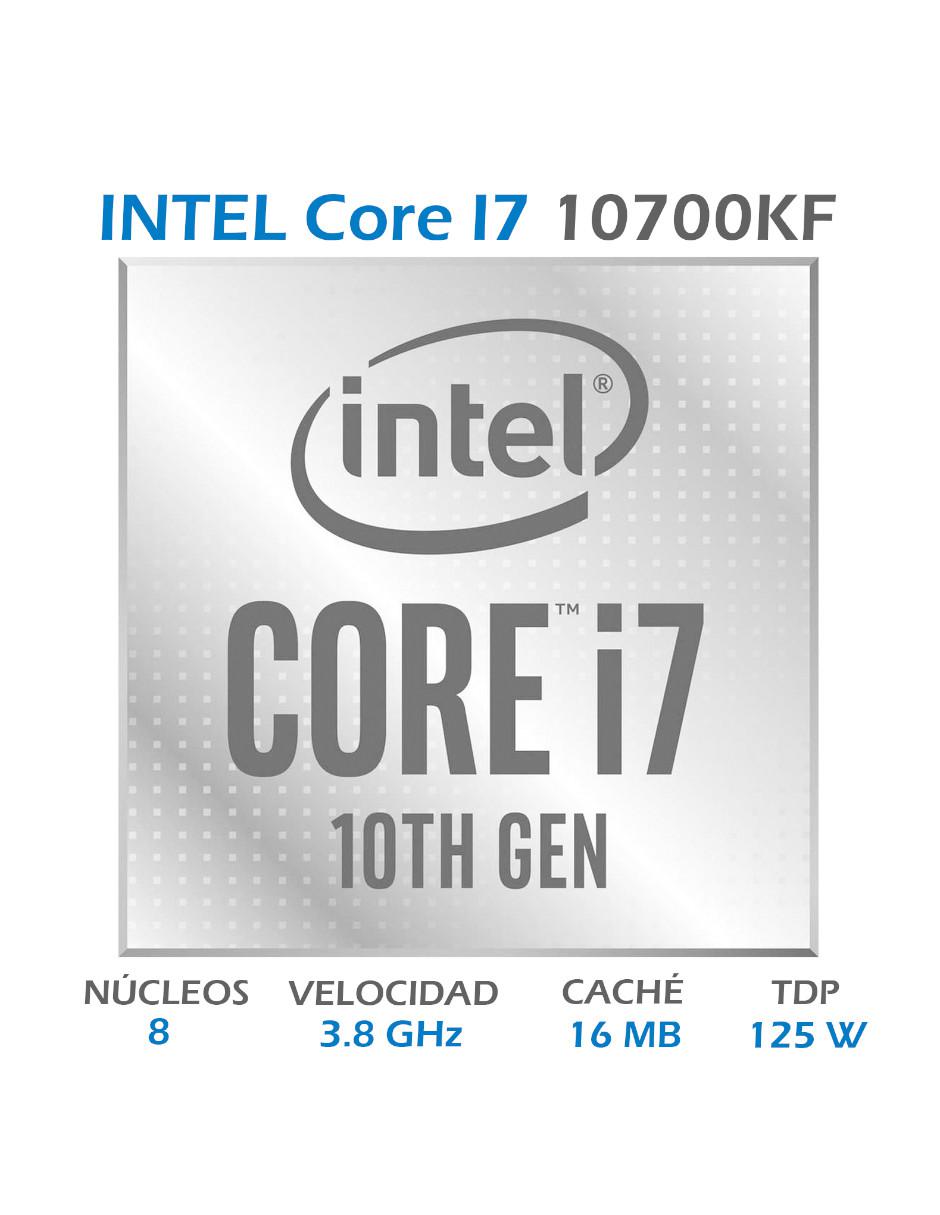 Procesador Core i7 10700KF 3.8 GHz 8 Core 1200 BX8070110700KF 2