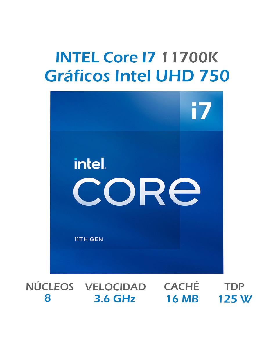 Procesador Core i7 11700K 3.60GHz 8 Core 1200 BX8070811700K 2