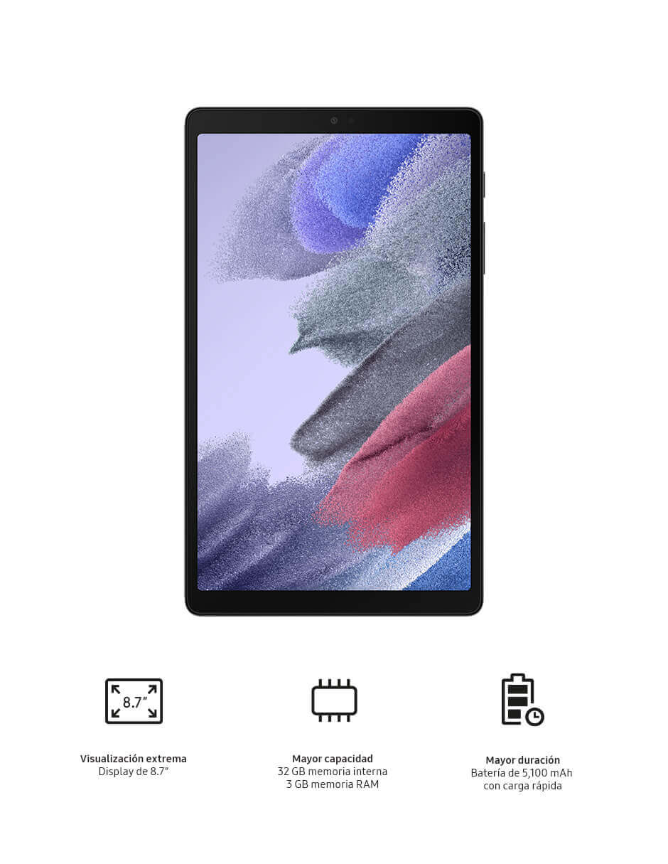 Samsung Galaxy Tab A7 Lite de 8.7 pulgadas (2021, WiFi + celular) 32 GB 4G  LTE Tablet y teléfono (realiza llamadas) GSM desbloqueado, modelo