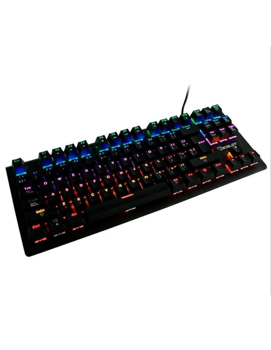 Teclado Gamer Mecánico Alámbrico OGMK02 RGB Switch 2