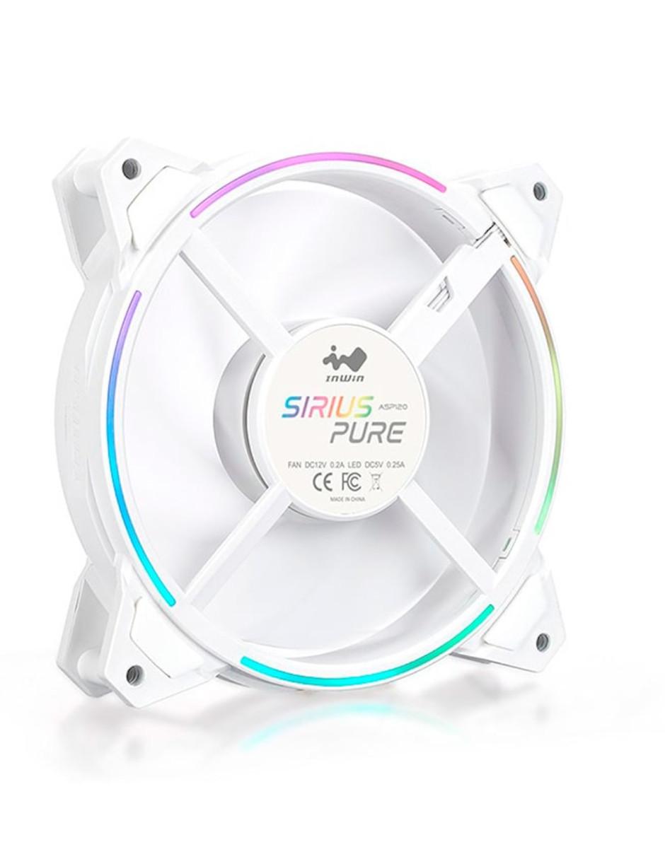 Set 3 Ventiladores Gamer In Win Sirius Pure ASP120 120mm RGB ASP120FAN-3PK 3