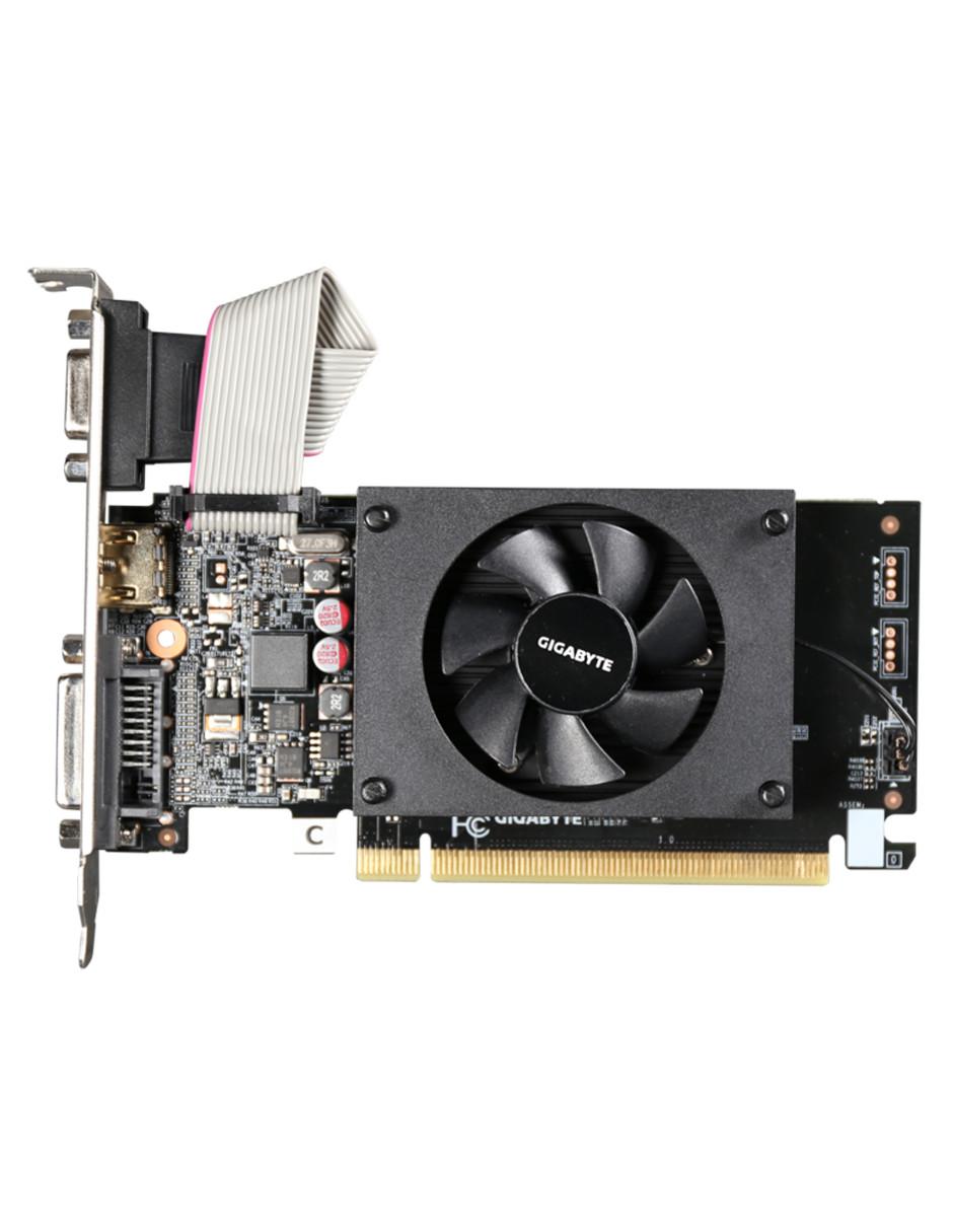 Tarjeta de Video GeForce GT 710 2GB GDDR3 GV-N710D3-2GL REV 2.0 2