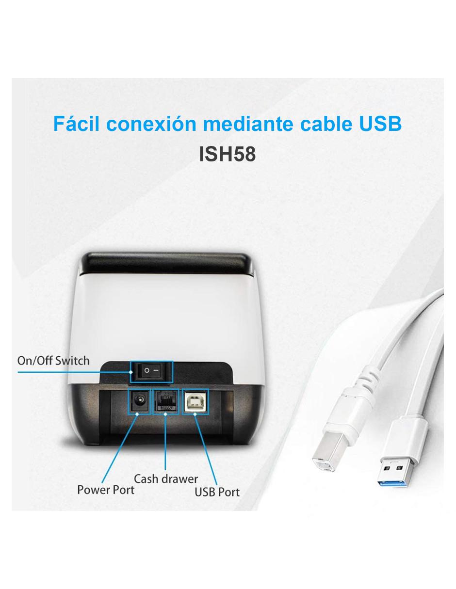 Impresora eléctrica Ish58 térmica alámbrica monocromática 4