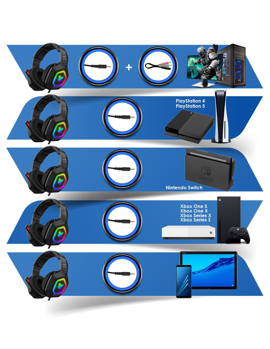 Audífonos Gamer K10 Alámbricos 5