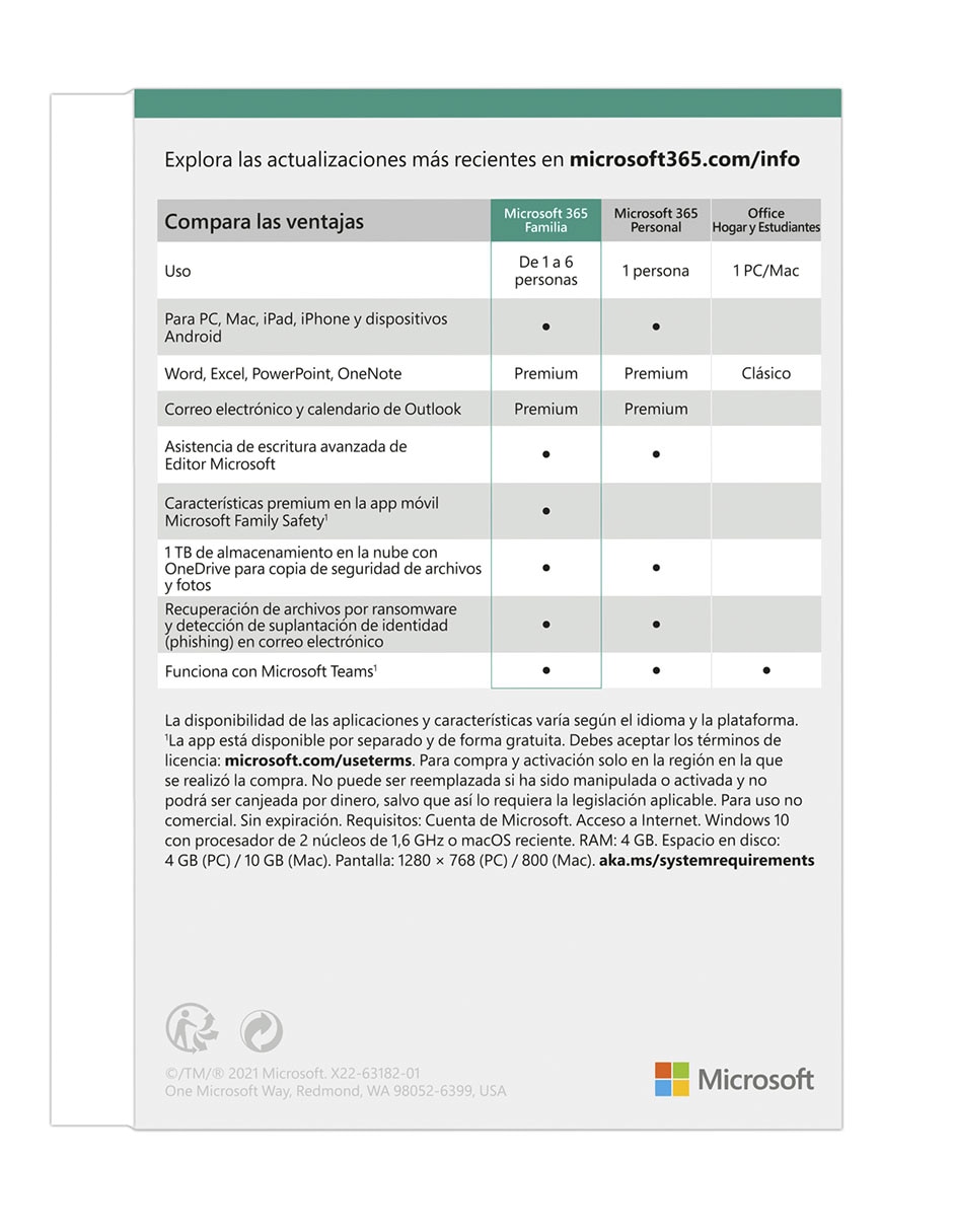 Microsoft 365 Office para 6 usuarios 3