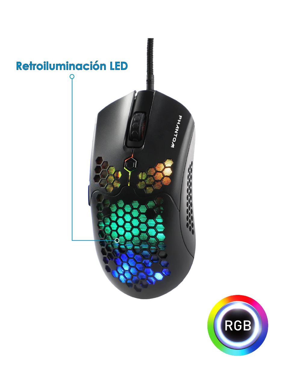 Mouse Alámbrico Gaming NA-0954 RGB 4