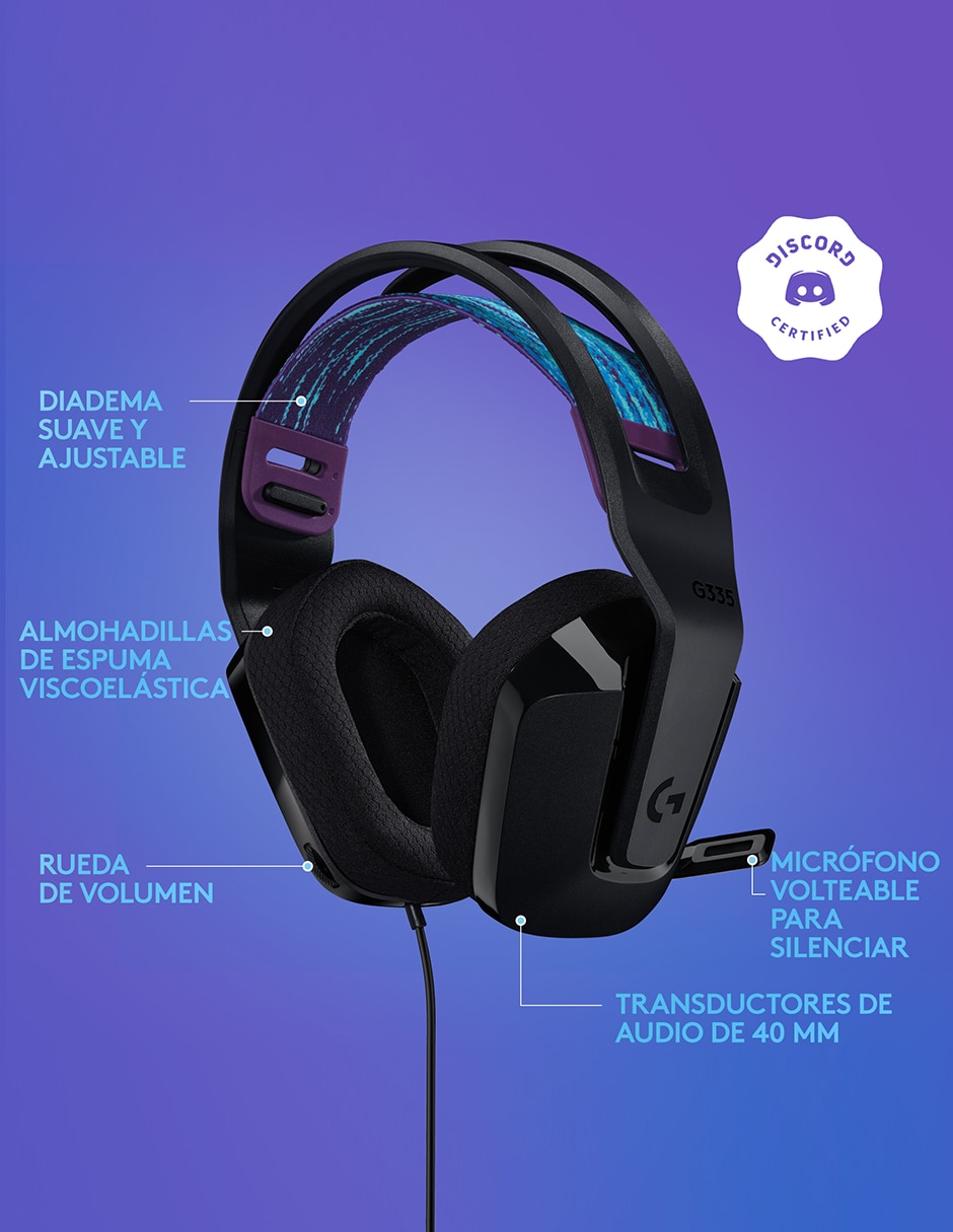 Audífonos Over-Ear 335 Alámbricos 4