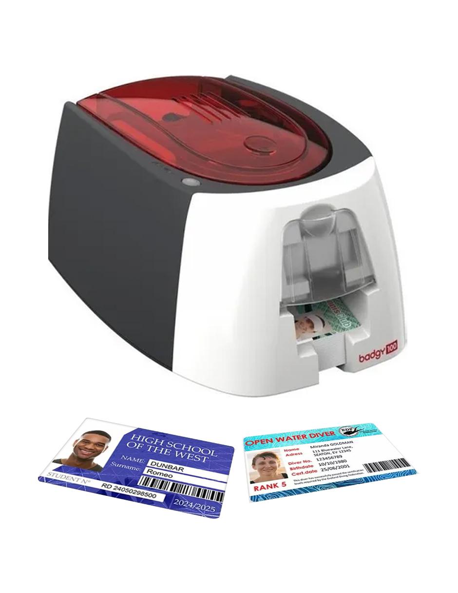 Impresora Badgy 100 de transferencia térmica inalámbrica a color 3