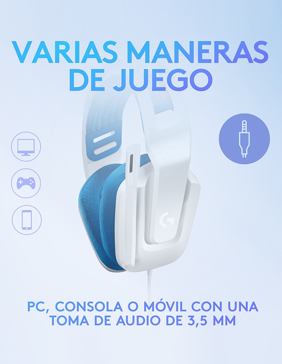 Audífonos Gamer Over-Ear 335 Alámbrico 3