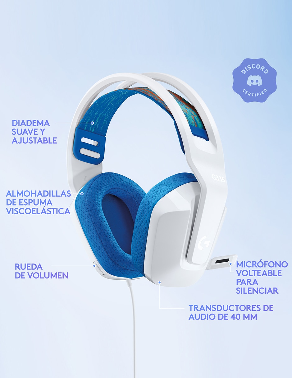 Audífonos Gamer Over-Ear 335 Alámbrico 6