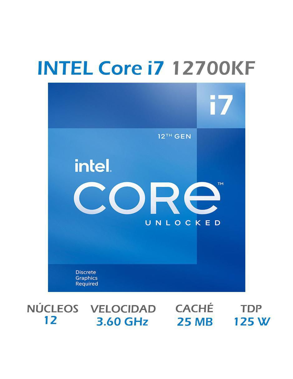 Procesador Core I7 12700KF 3.6 GHz 12 Core 1700 BX8071512700KF 2