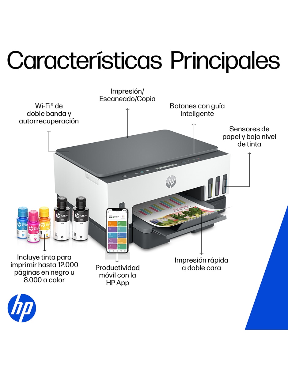 Multifuncional Smart Tank 720 de tinta continua alámbrica a color 13