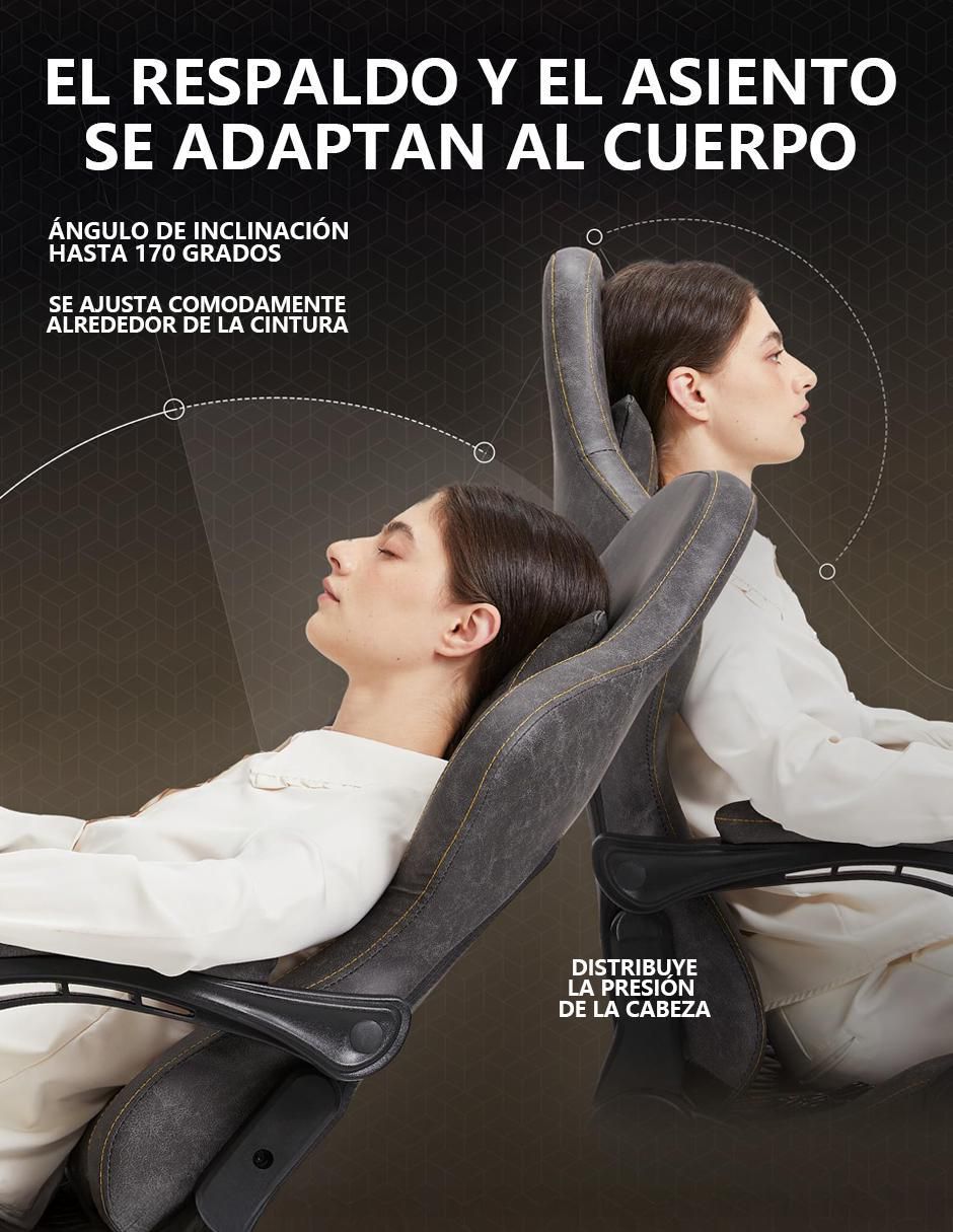 Silla Gamer con masajeador Exec Pro 6689 Dowinx