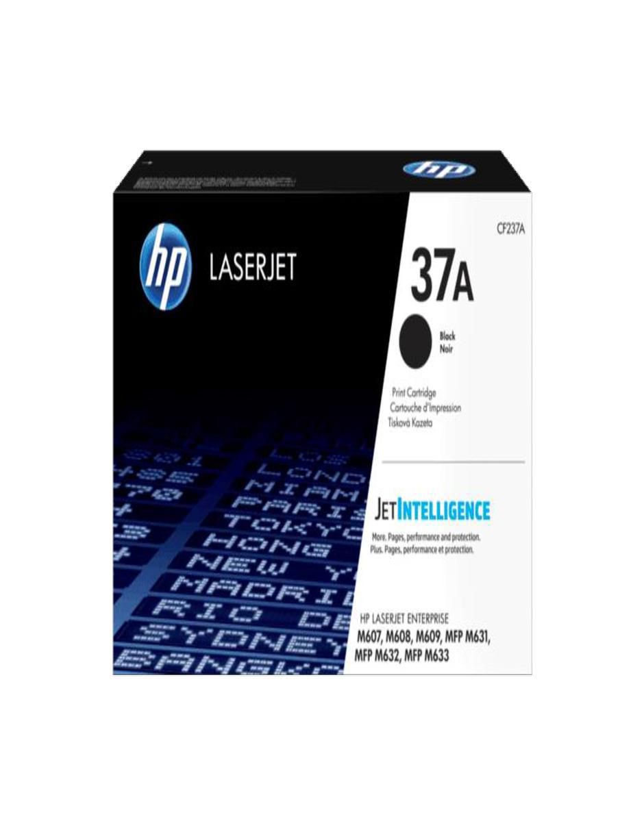 Tóner 37A CF237A Black Original LaserJet Cartridge 2