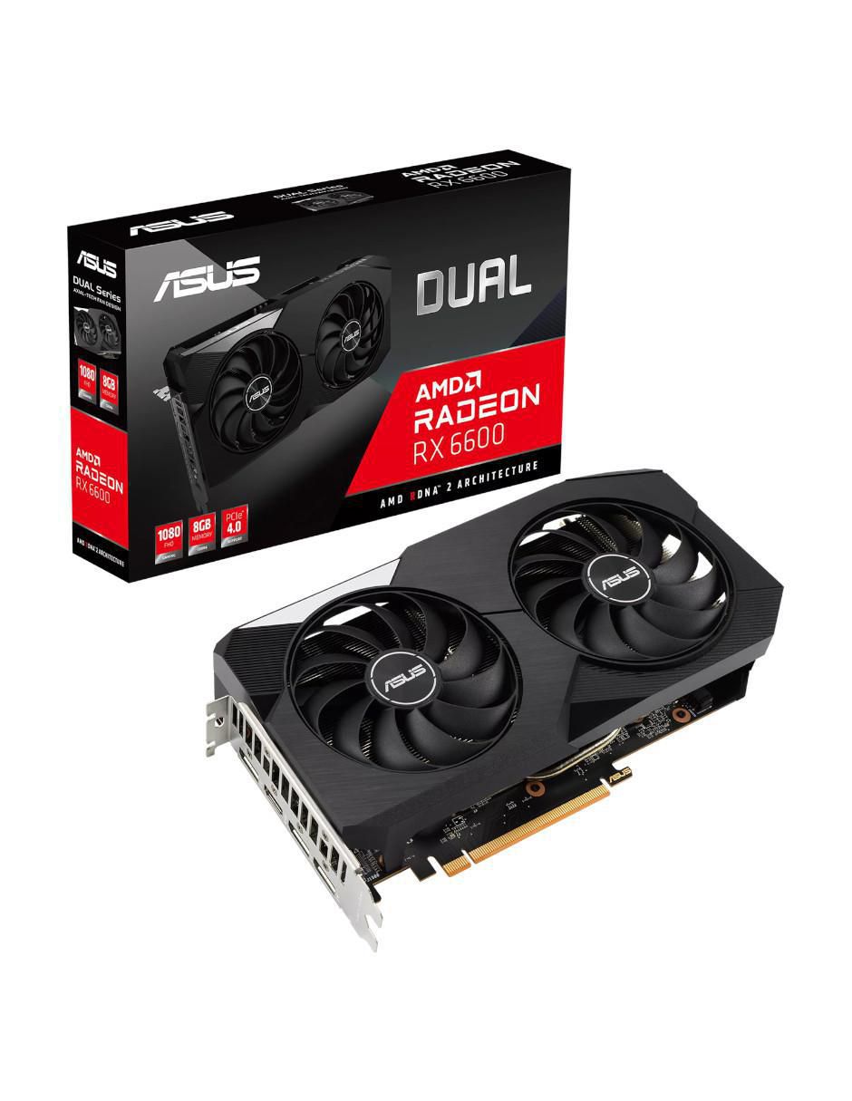 Tarjeta de Video Dual Radeon RX 6600 8GB GDDR6 DUAL-RX6600-8G
