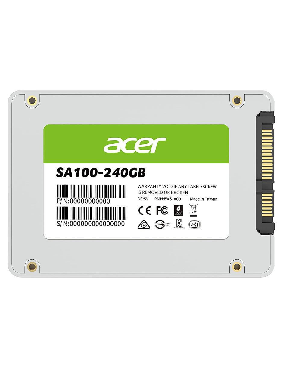 Unidad de Estado Solido SSD SA100 Sata 2.5 560MB/s de 240 GB 3