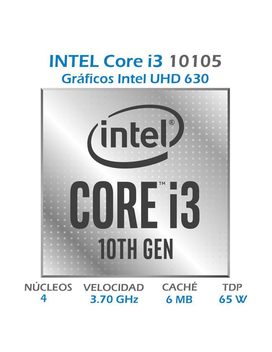 Procesador Core i3 10105 con 4 núcleos 2