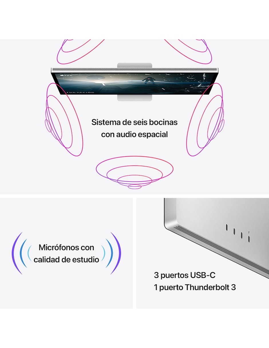 Studio Display standard retina 5K 27 pulgadas MK0U3LZ/A 3