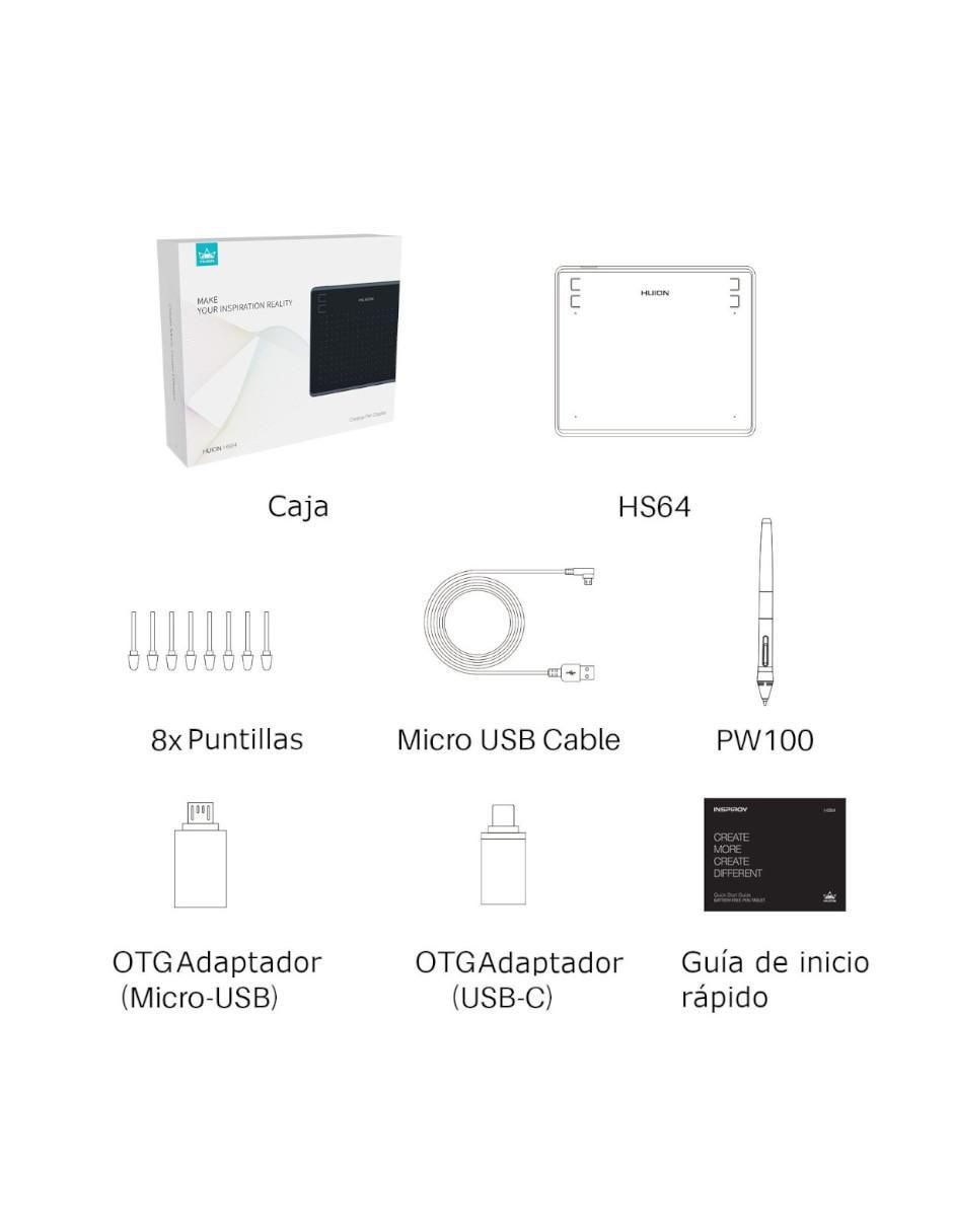 Tableta Digitalizadora HS64 8
