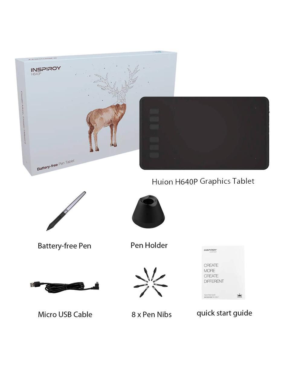 Tableta Grafica Inspiroy H640P 5