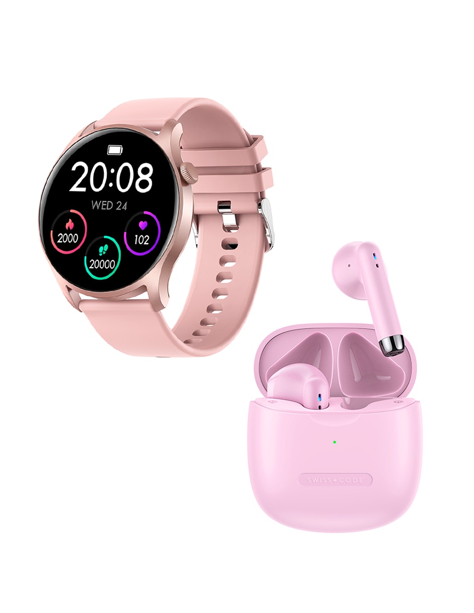 Vuelo compromiso Infrarrojo Smartwatch Swiss Code S+Watch / S+Buds para mujer Lite II + Audífonos  Inalámbricos Seed | Liverpool.com.mx