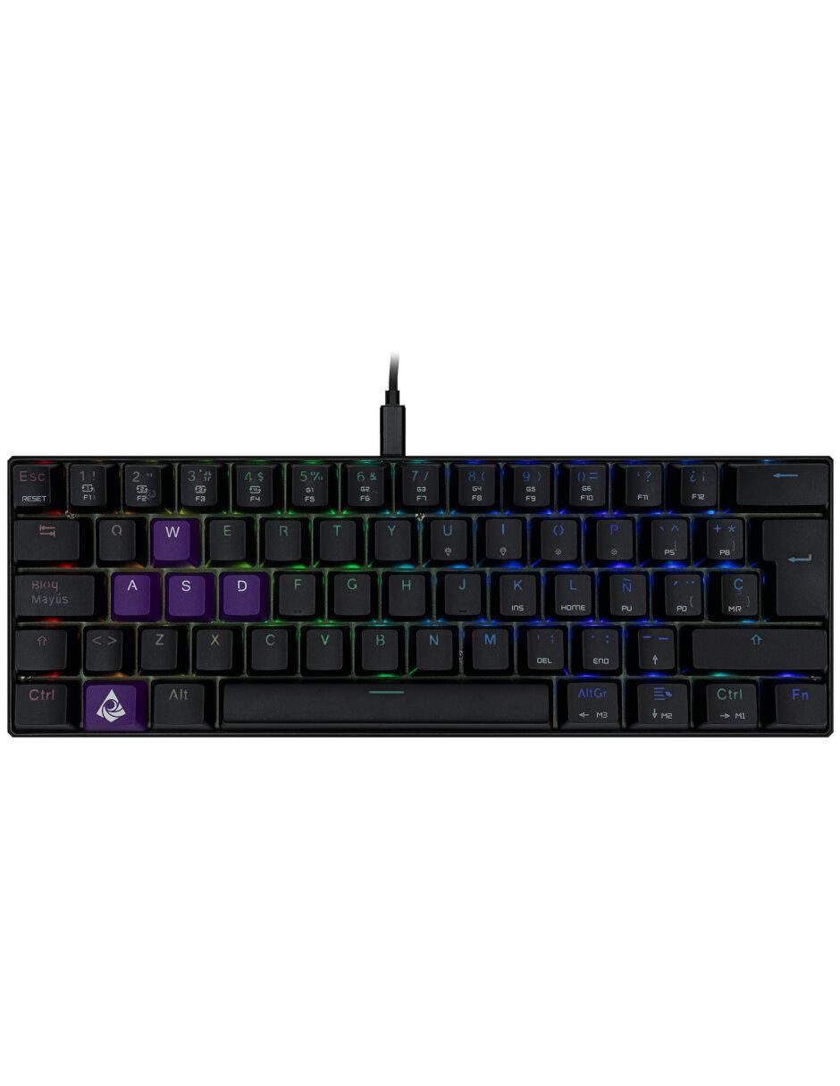 Teclado alámbrico Dark Moon Bk/Rd 2