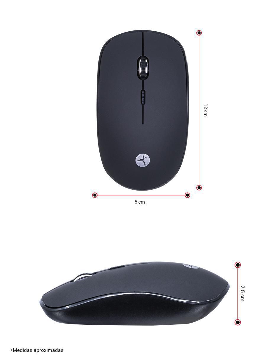 Mouse Inalámbrico 1200 DPI Tipo Diamante 6