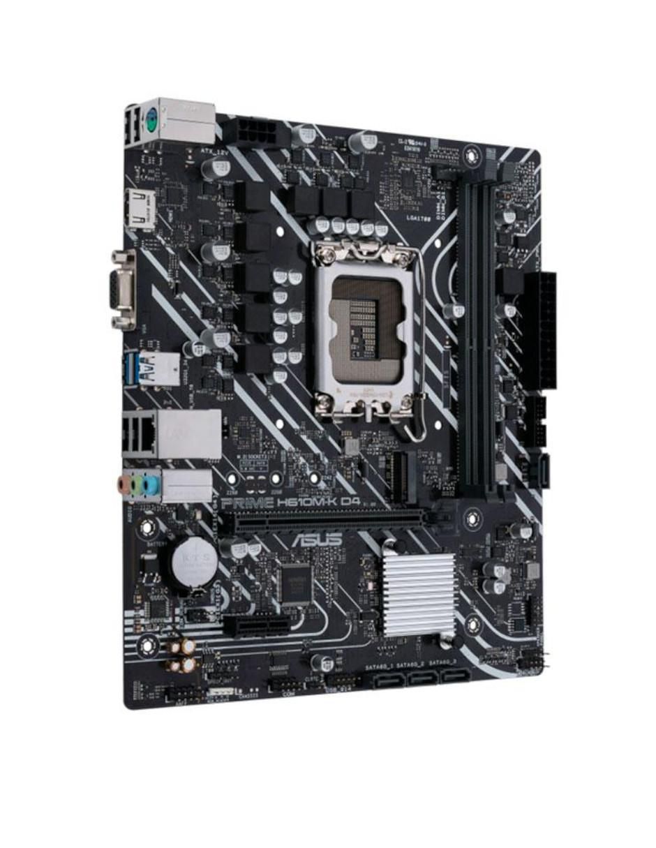 Tarjeta madre PRIME H610M-K D4 compatible con procesador Intel 3