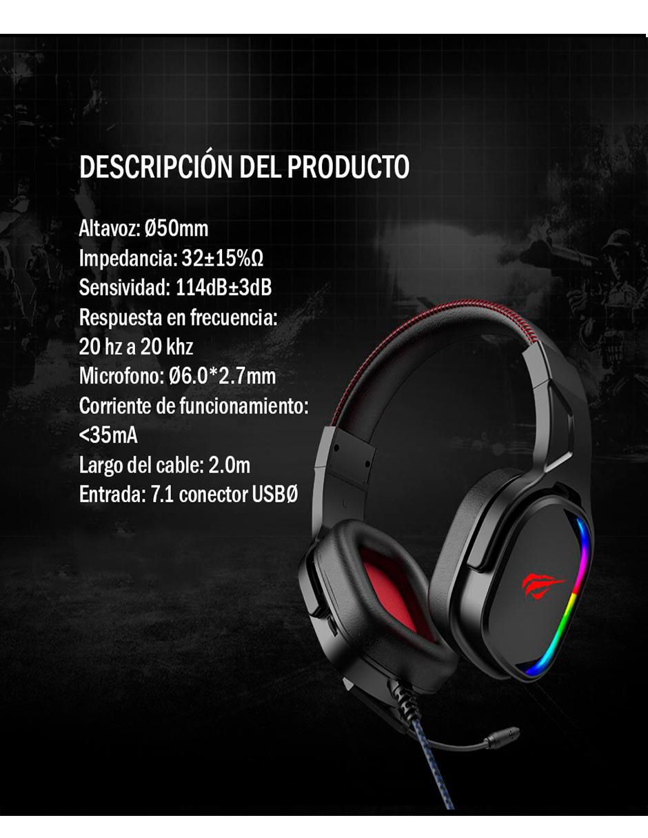 Audífonos Gamer Over-Ear Alámbricos 3