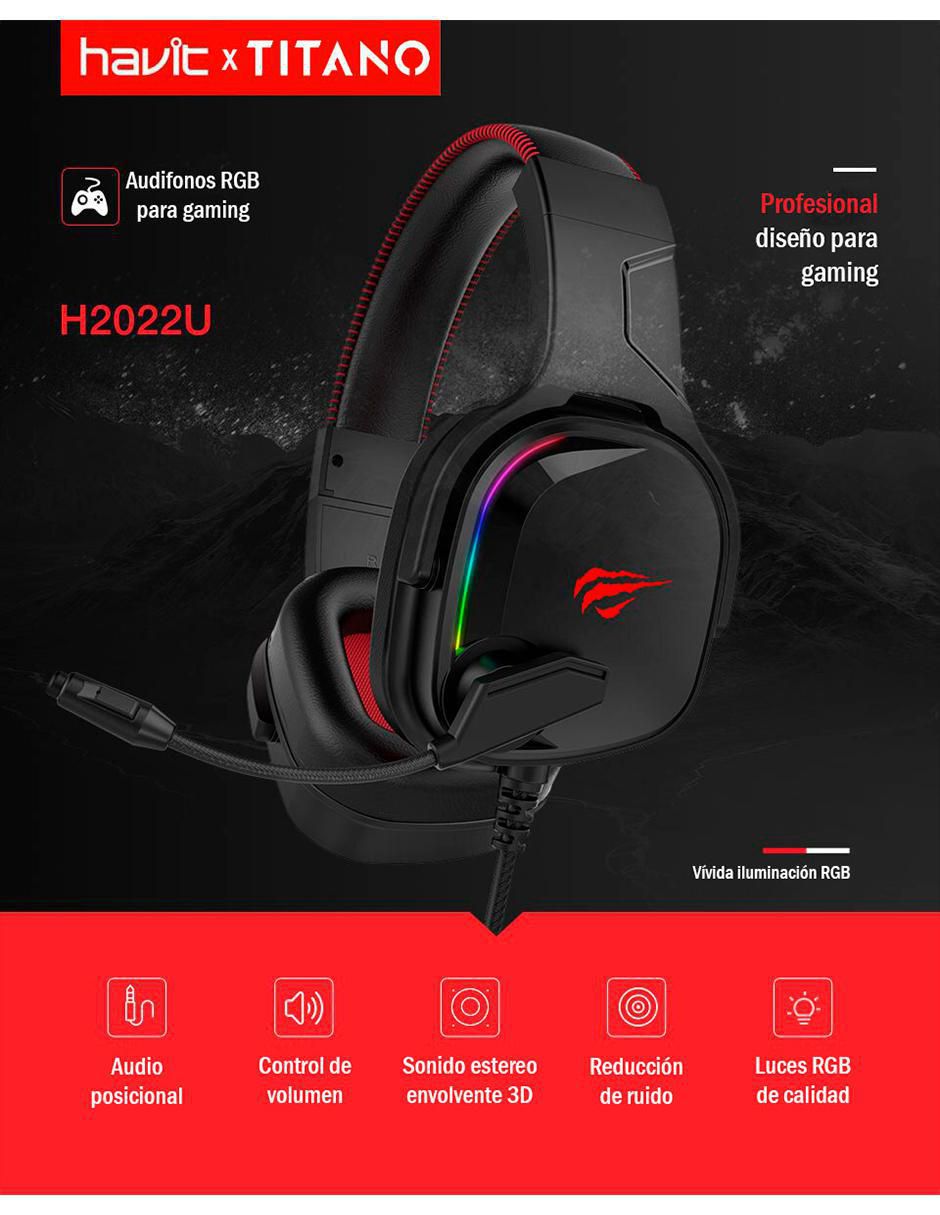 Audífonos Gamer Over-Ear Alámbricos 7