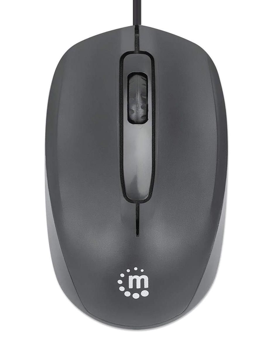 Manhattan Mouse USB óptico con cable - Comfort II (190190)