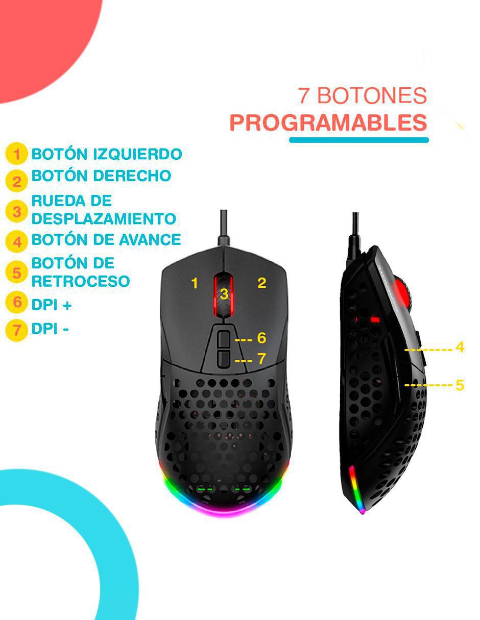 Mouse Gaming Alámbrico 3