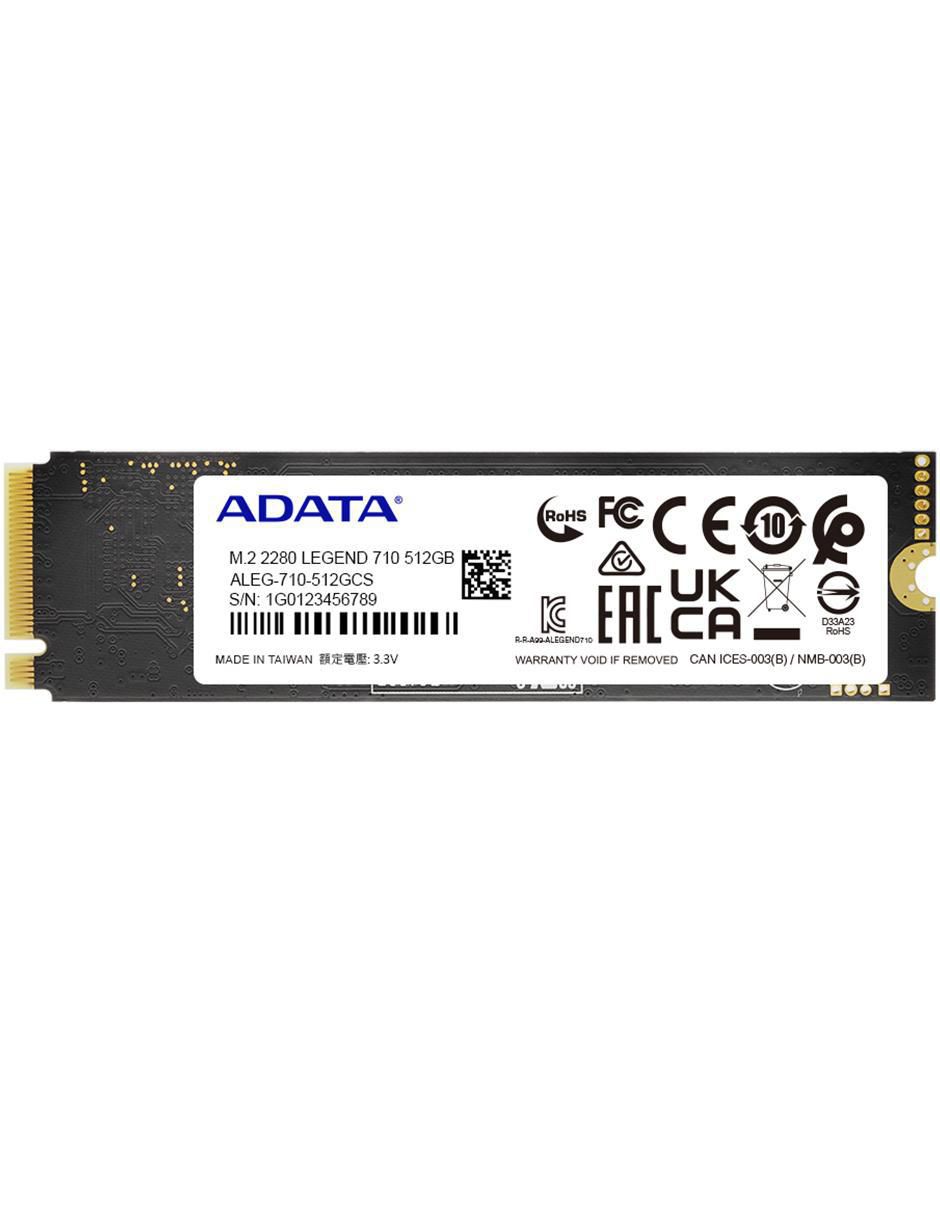 Unidad SSD Capacidad 512 GB 5