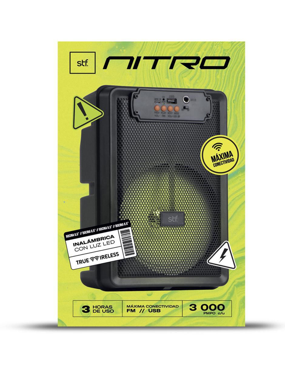 Bocina Portátil Nitro Alámbrica e Inalámbrica 3