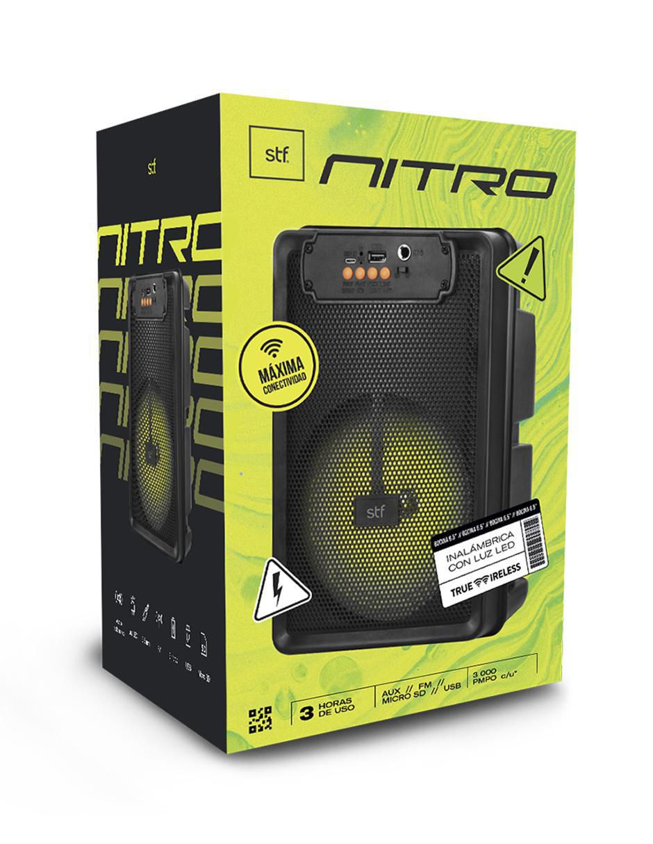 Bocina Portátil Nitro Alámbrica e Inalámbrica 4