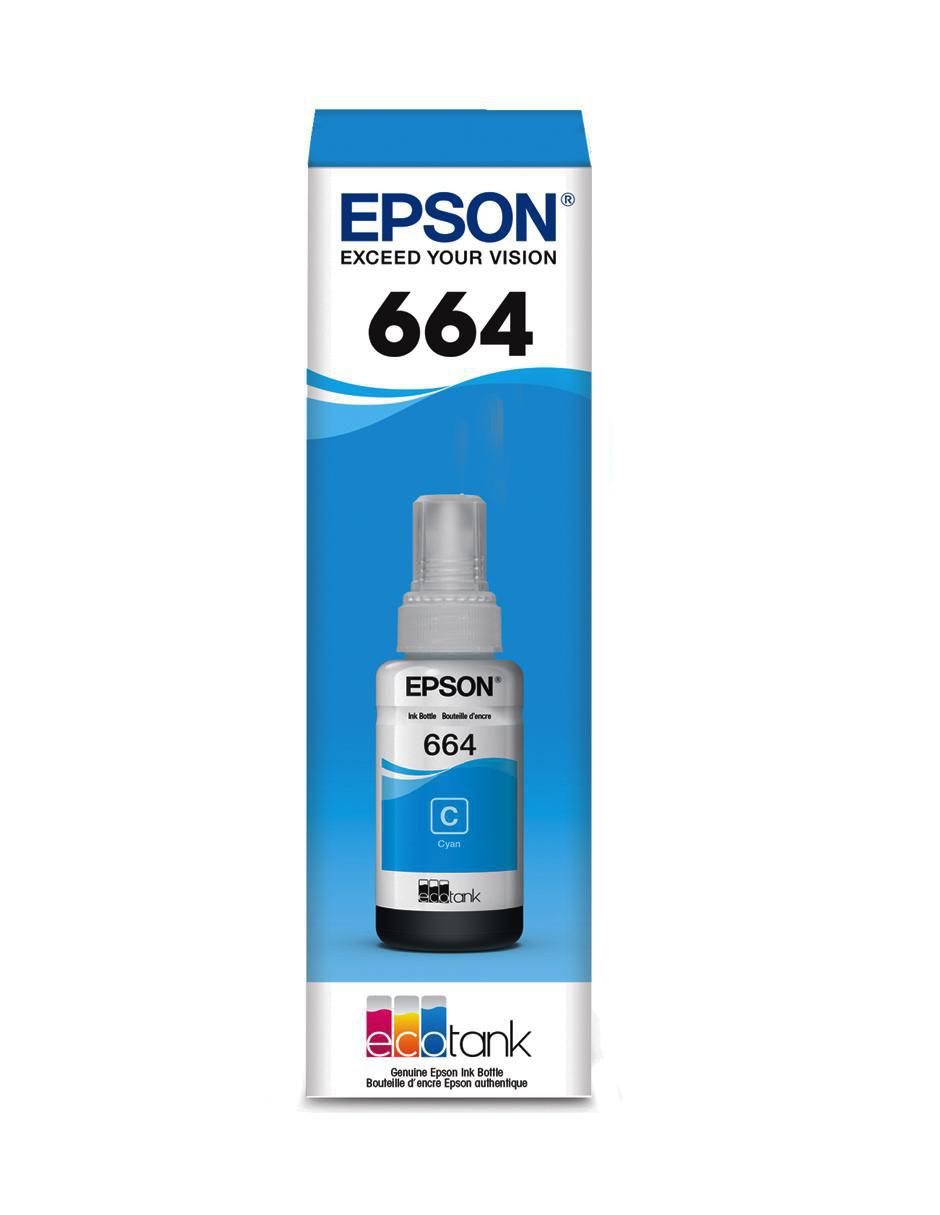 Botella de Tinta T664220 ciano 2