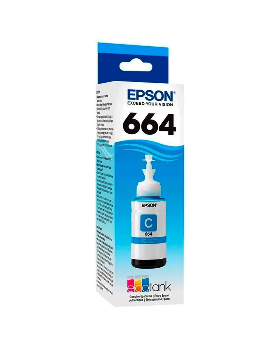 Botella de Tinta T664220 ciano 3