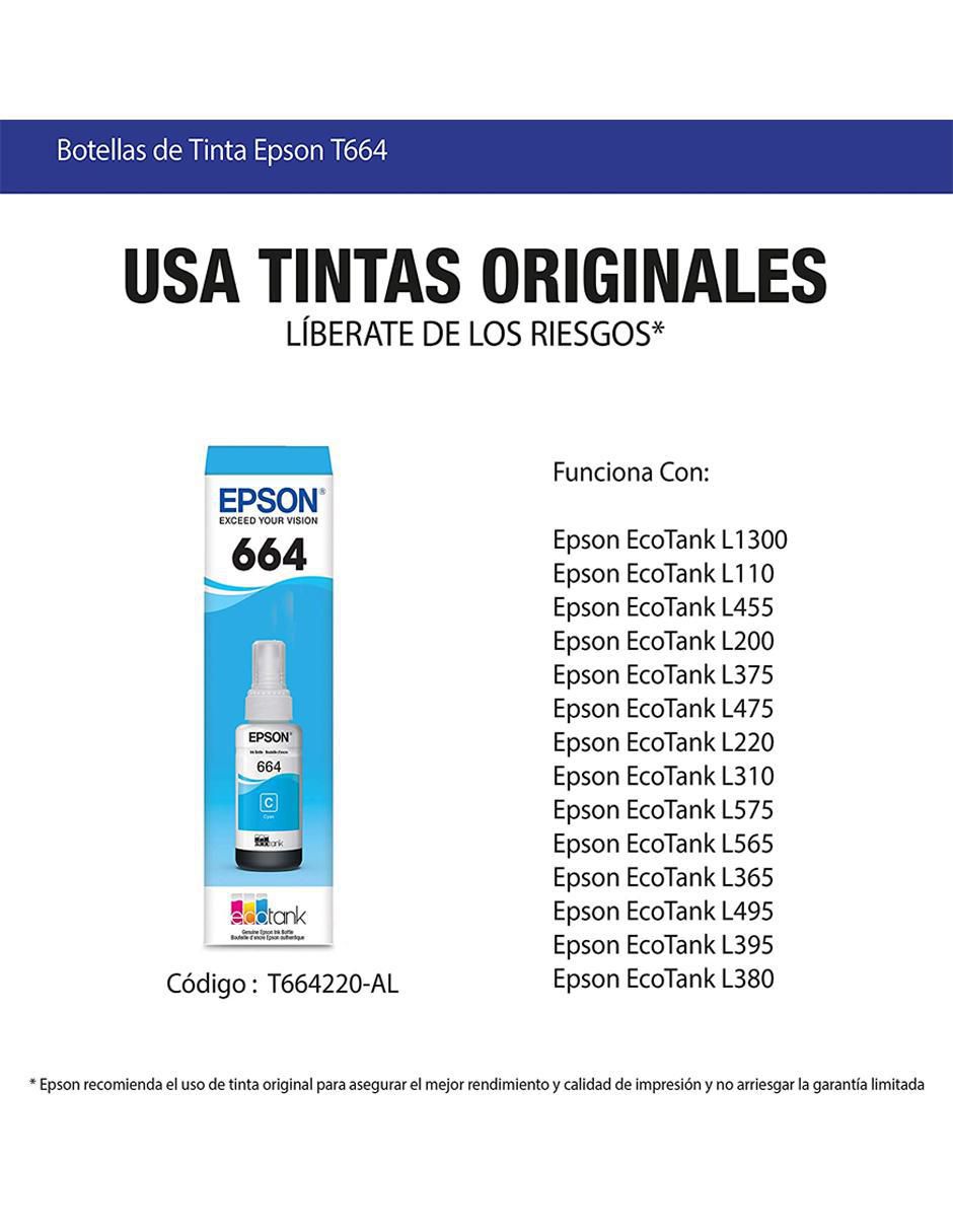 Botella de Tinta T664220 ciano 5