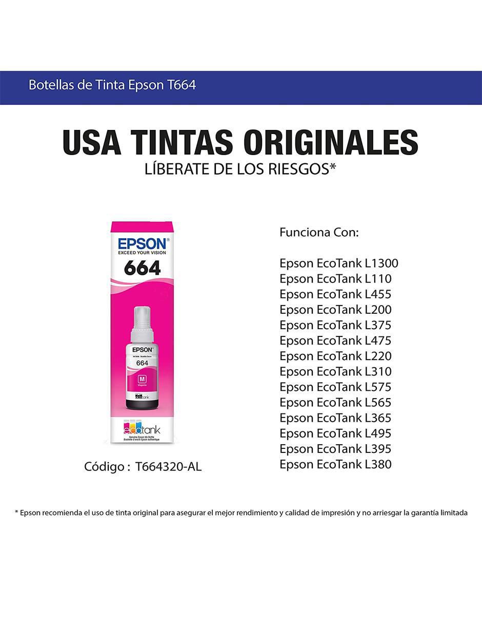 Botella de Tinta T664320 magenta 5