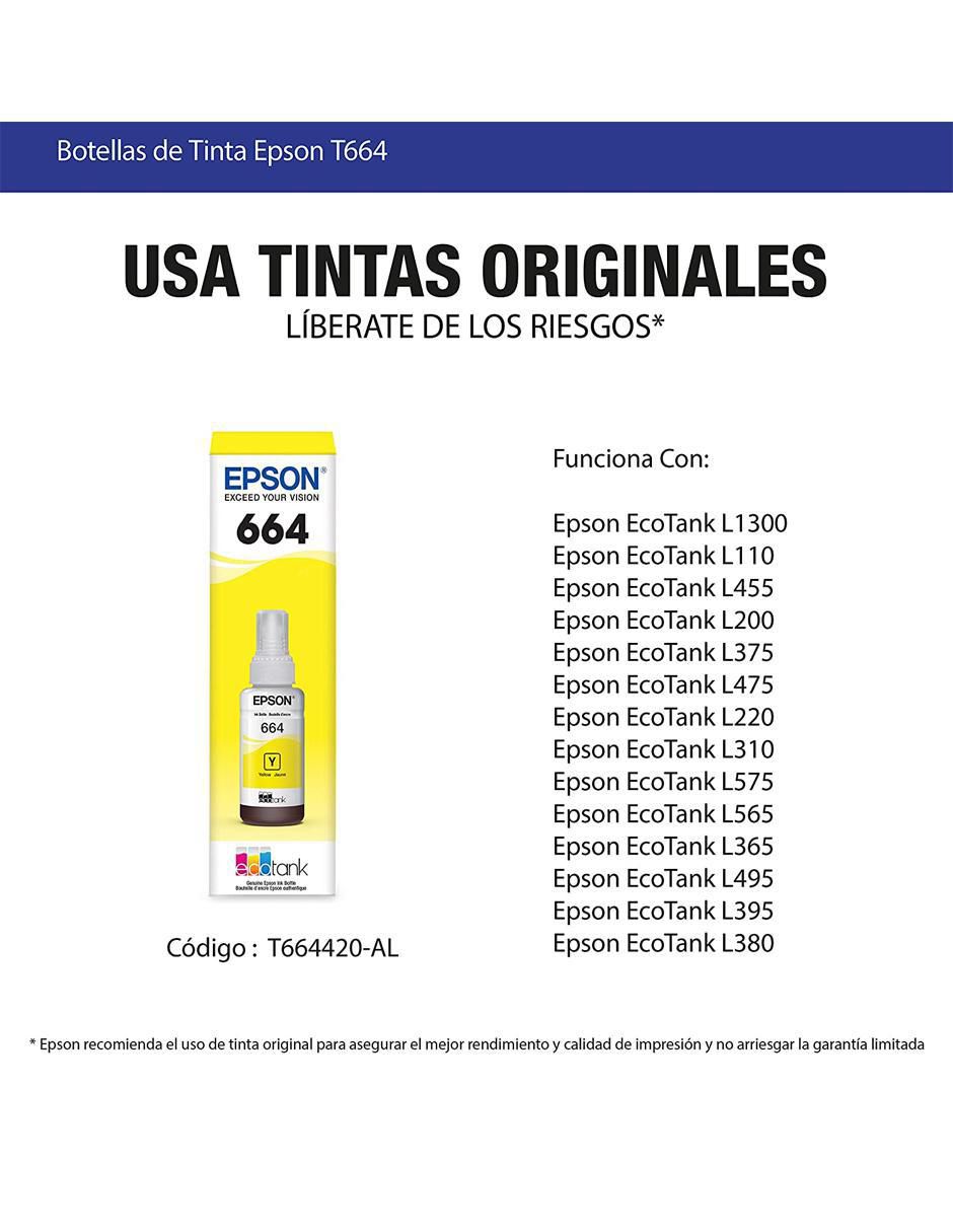 Botella de Tinta T664120 amarillo 4