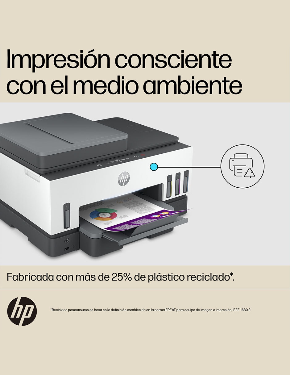 Multifuncional Smart tank 790 de tinta continua alámbrica a color 8